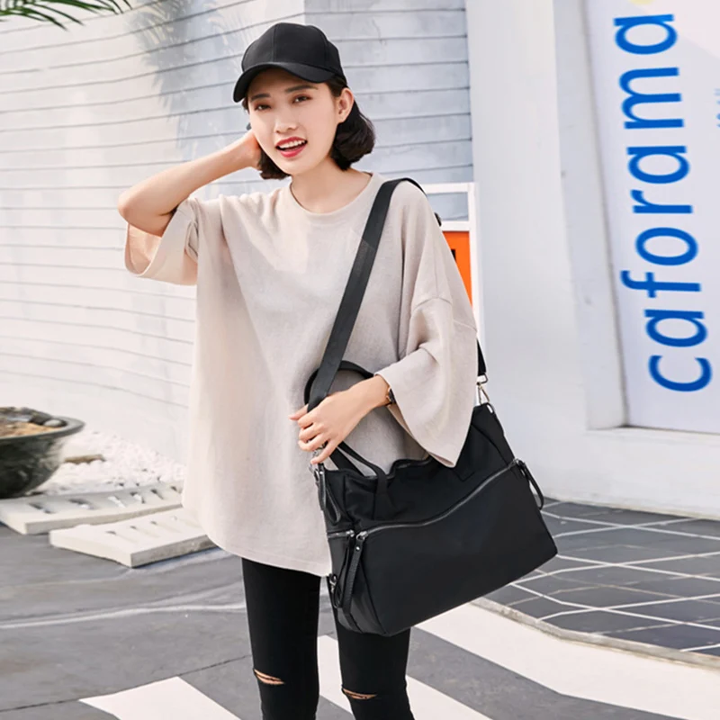 저렴한 고급 여성의 대용량 여행 가방, 품질 나일론 핸드백 스포츠 체육관 어깨에 매는 가방 휴대용 수하물 가방 주말 가방 구매 고급 여성의 대용량 여행 가방, 품질 나일론 핸드백 스포츠 체육관 어깨에 매는 가방 휴대용 수하물 가방 주말 가방