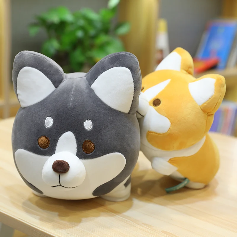 

cute corgi stuffed plush toys soft corgi dog plush pillow cushion kids soft plush doll birthday christmas gift 25/35/45cm
