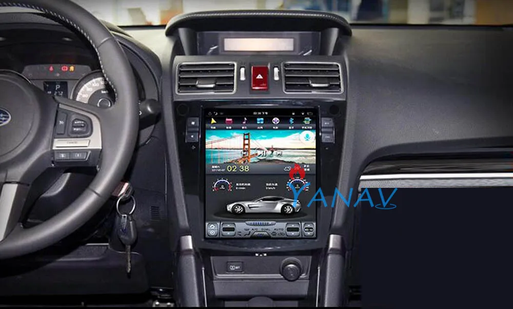 Andriod Автомобильный GPS навигатор для Subaru Forester 2018 + автомобильный стерео головное