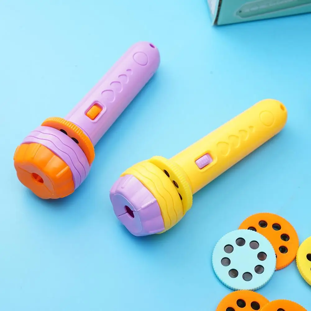 Детский проектор со вспышсветильник книга с рассказами Обучающие игрушки