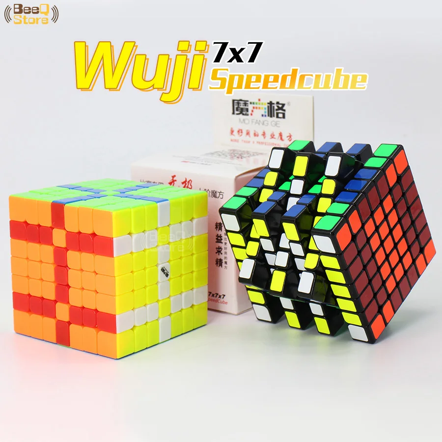 Кубик головоломка Qiyi Mofangge 7x7 Wuji обучающая игрушка без наклеек 7 слоев 7x7x7 WCA для