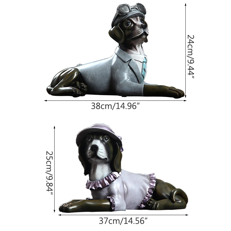 Country Style Smooth Resin Figurines For Home Decoration Abstract Gantelman&ampLady Statue Ornament Living Room Study Decor | Дом и сад