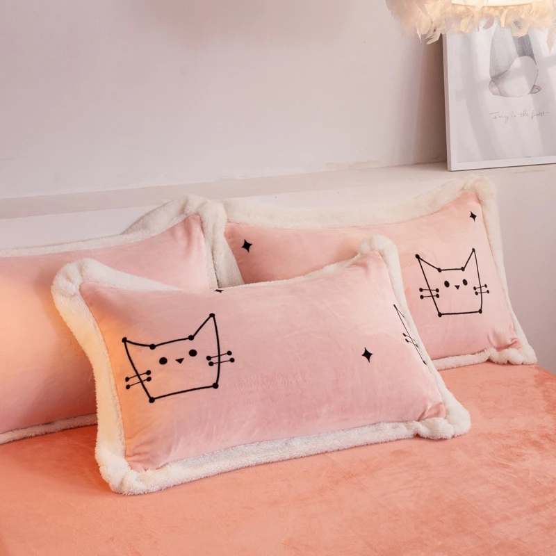 4 шт. бархатные комплекты постельных принадлежностей | Дом и сад