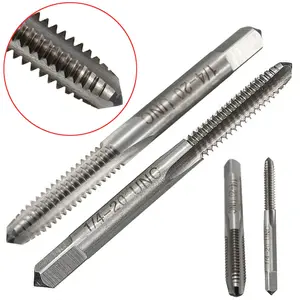 Метчик из быстрорежущей стали, правый, с прямой канавкой, 70 мм, 1 шт., 14-20, UNC-2B