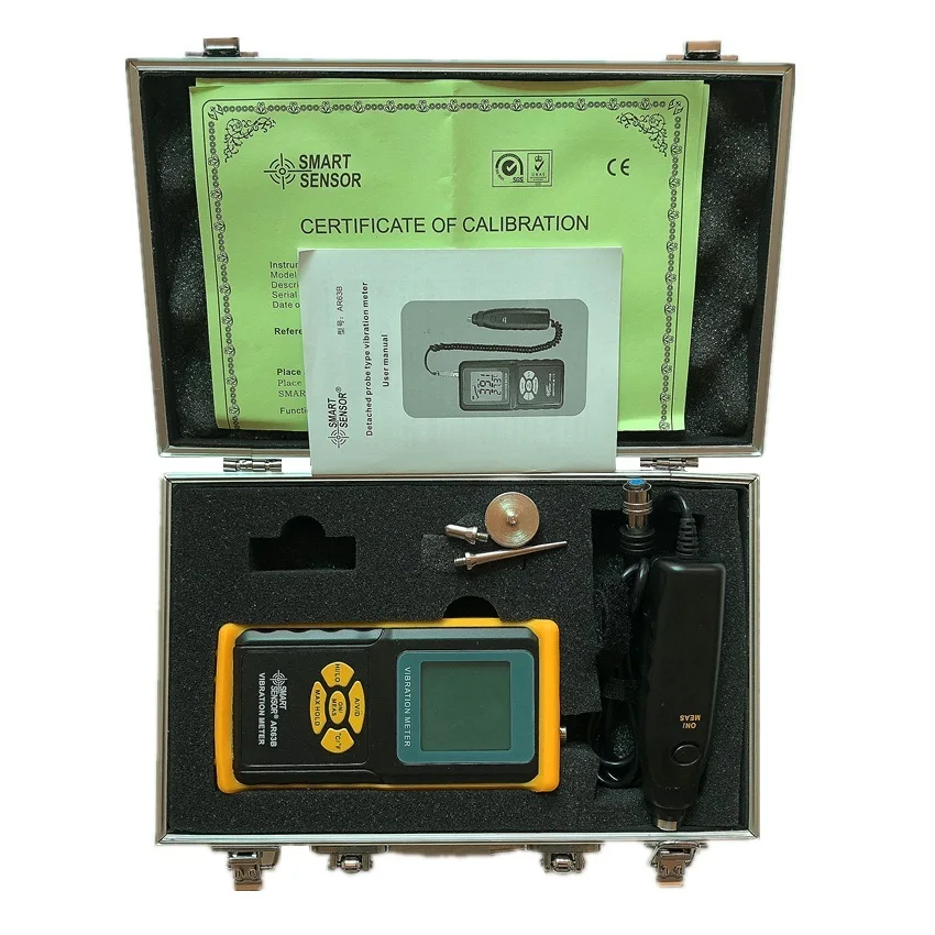 Точный измеритель вибрации тестер AR63B 0 1 ~ 199 9 м/s2 001 999 мм м/с измерительный прибор
