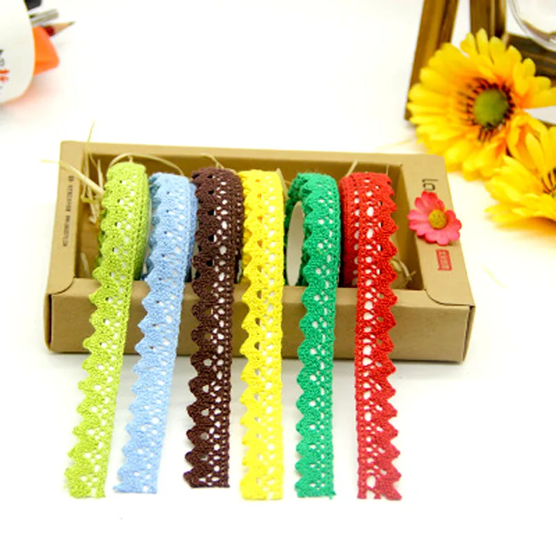 16mm/2Y Pure Colors Lace Ribbon Tape Weaving Handmake Wedding Birthday Party Festival Home Decoration DIY Gift Wrapping Supplies | Дом и сад