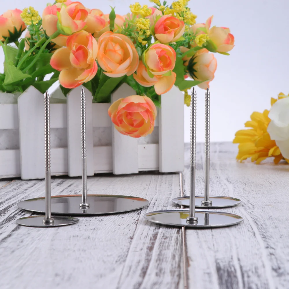 

6pcs Cake Decorating Nails Stainless Steel Cake Flower Needle And Scissor Fondant Decor Flowers Lifter Tools