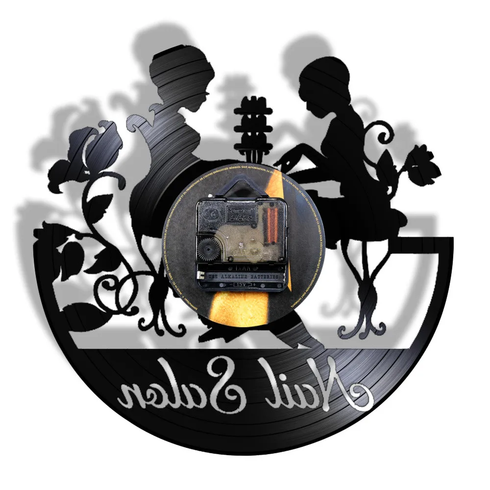 Для ногтей Маникюр Педикюр настенные часы маникюрный салон светодиодный