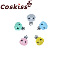 coskiss unicorn shape silicone baby teether 20pcs teething pacifier baby clip care baby dummy clip care pendant