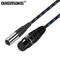 dremake mini xlr male to 3pin xlr female converter cord xlr to mini xlr mic audio adapter cable for label microphone equalizer