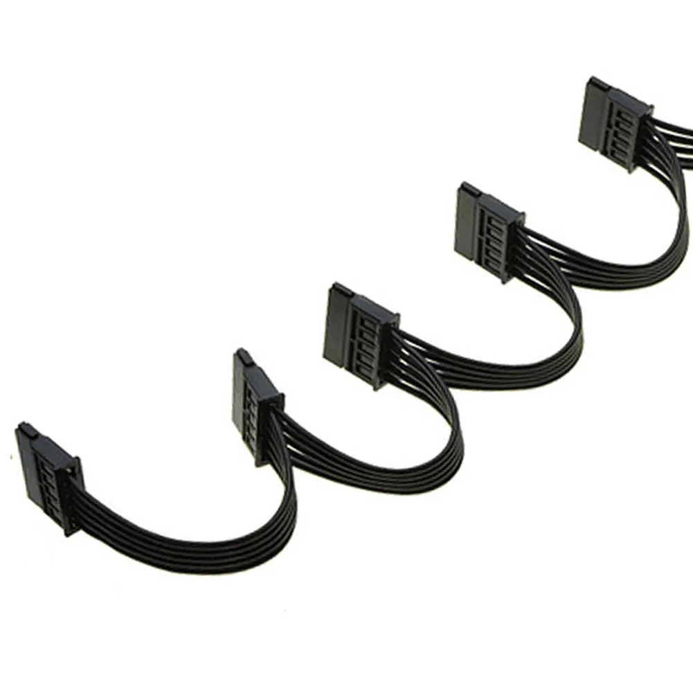 Кабель-разветвитель Molex с 1 на 5 SATA 15 контактов для жесткого диска 18 AWG 4-контактный