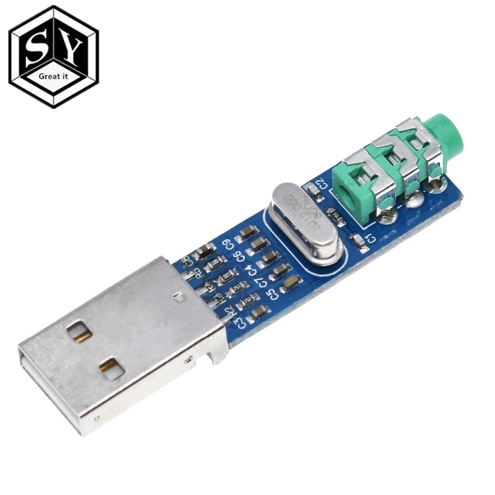 Звуковая карта GREAT IT 5V Mini PCM2704 USB DAC HIFI Power Decoder Board модуль для Arduino Raspberry Pi 16 бит |