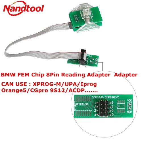 OEM BMW FEM/BDC 95128/95256 чип Противоугонный адаптер для чтения данных 8Pin Поддержка