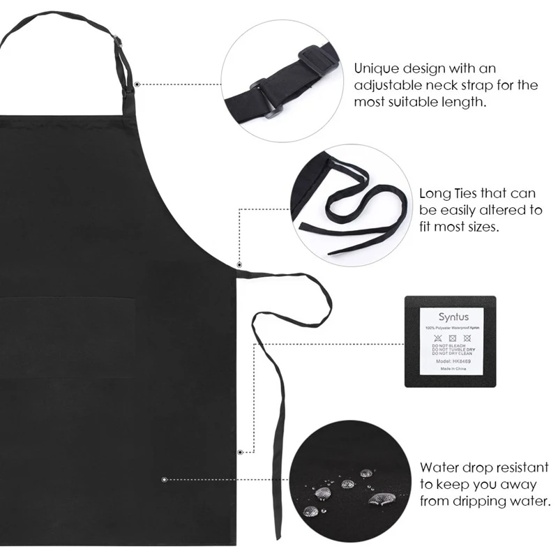 Регулируемый слюнявчик фартук более плотный вариант в виде капли воды