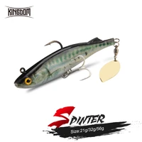 kingdom spinter 2020 fishing lures 140mm 170mm 205mm big soft swim baits with spoon on tail sinking action 3d printing soft lure