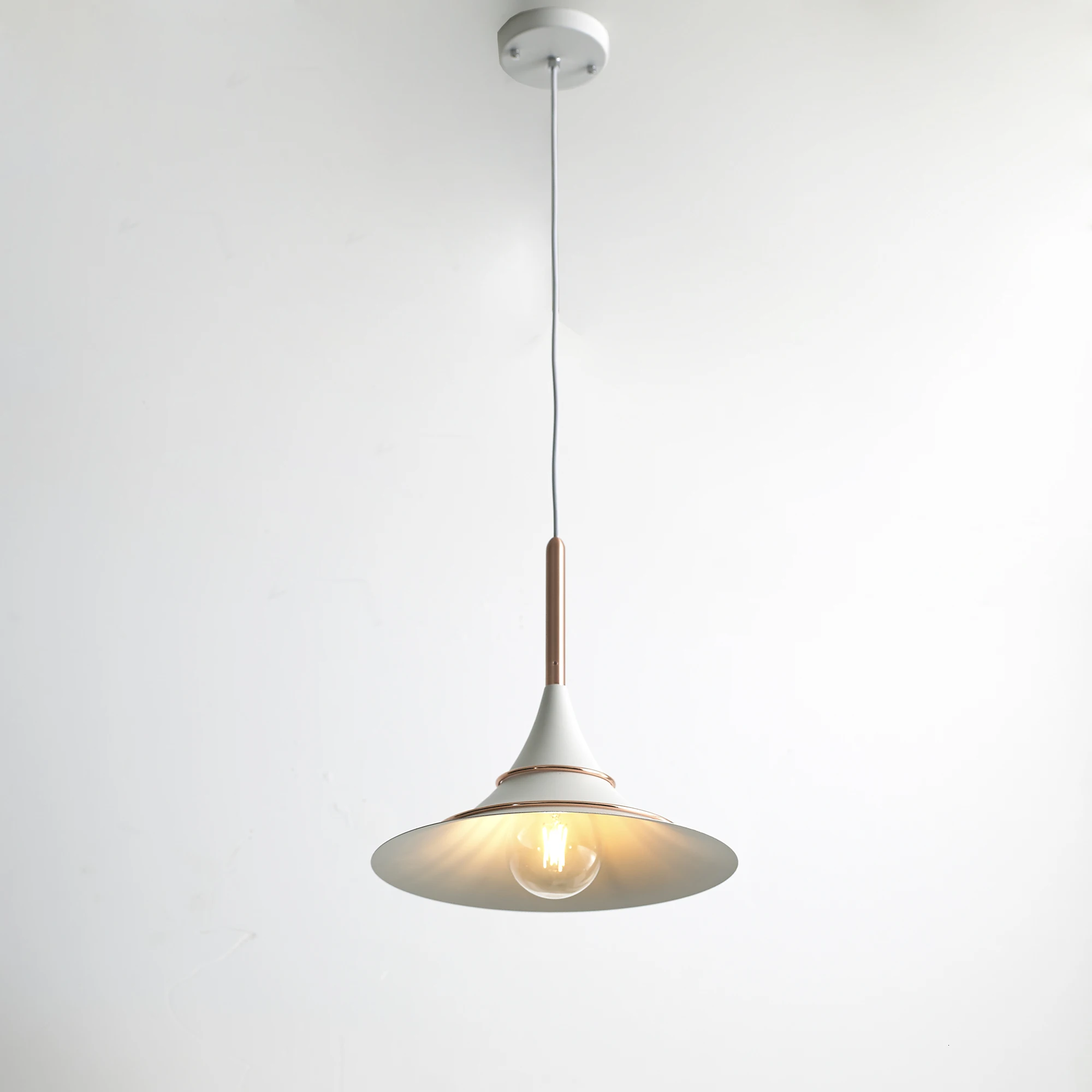 2019 модные товары для дома в форме рога Подвесная лампа освещение салона Кофейня