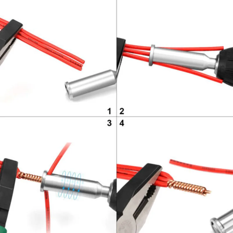 

1 X Wires Stripper Twister Wire Twisting Tool Cable Connector Power Drill Driver