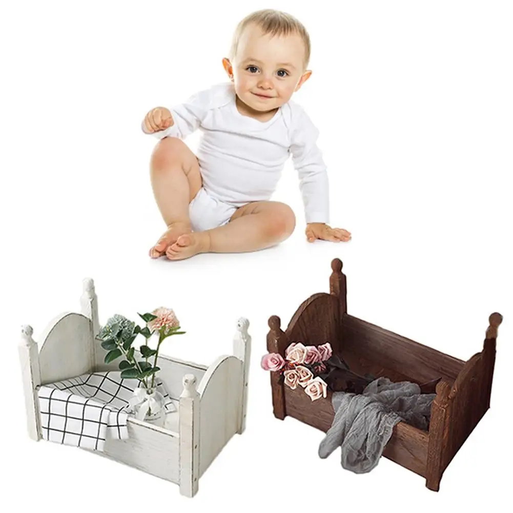 Подарочная корзина для младенцев диван-кроватка фотосессия деревянная кровать