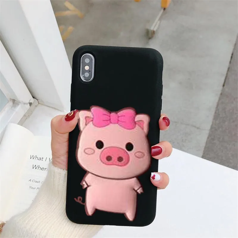 3D Милые Мультяшные мягкие чехлы для телефонов Xiaomi Mi Note 10 A1 A2 A3 5X 6X CC9 MI 9 8 Redmi Pro 4 4X 4A