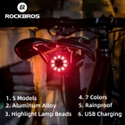 Задний светодиодный фонарь ROCKBROS, безопасный предупреждающий фонарь для горного велосипеда, зарядка через USB, аксессуары Q1