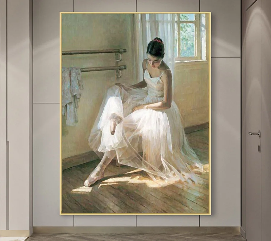 

Abstract Art Ballerina Canvas Painting Posters and Prints Wall Art Pictures for Living Room Bedroom Decoration Modern Home Decor