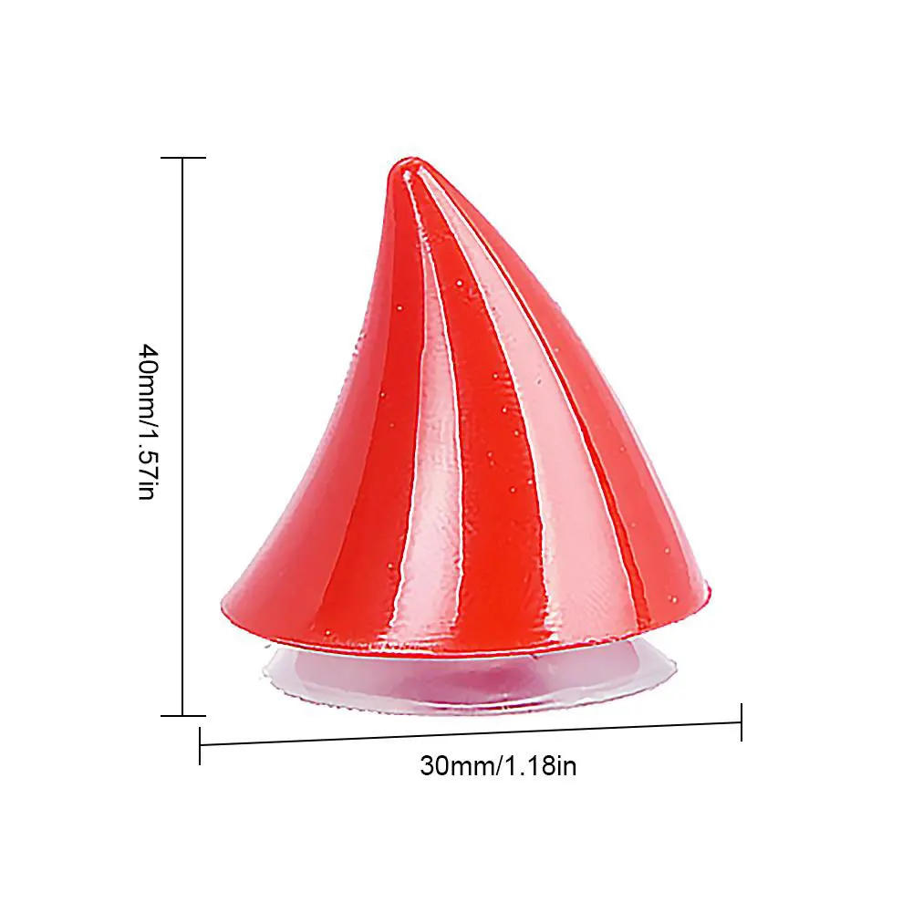

2Pcs Motorcycle Helmet Corner Rubber Horn Decoration Accessories Suction Cup Soft Horn Headwear