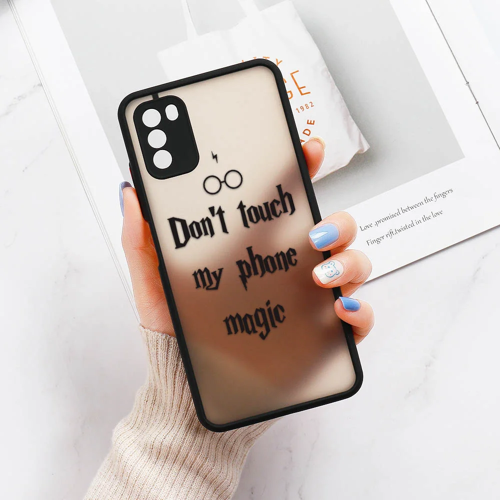 

Lumos magic Hard PC Phone Case For Xiaomi Poco X3 NFC F3 M3 X3 Pro Redmi Note 9 9s 8 7 Pro 9A 9C 9T Mi 11 Lite Ultra Covers Capa