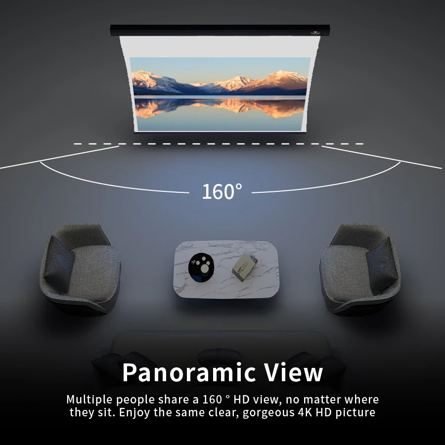 VIVIDSTORM 3 5-дюймовый Электрический Потолочный Проектор Slimline экран ПВХ белый