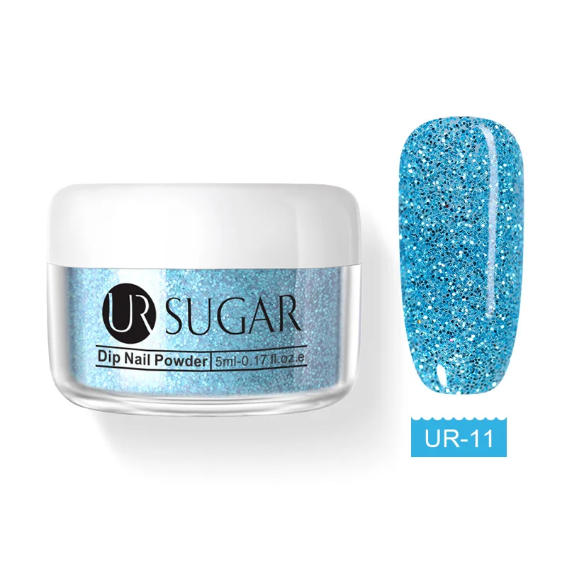 UR SUGAR 31 цветов погружающий порошок для ногтей Стразы для маникюра акриловый наконечник для ногтей строитель ногтей блеск не нужно лечение под УФ-лампой - Цвет: Темный хаки
