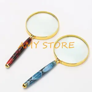 1Pc Handhold Magnifier Glass 20X Times Old Man Wemon Reading Students to Enlarge the Mirror