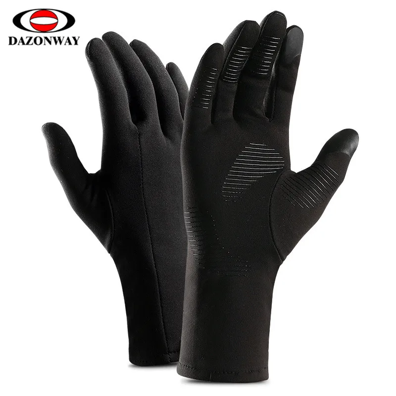 Зимние перчатки теплые мужские и женские с сенсорным экраном длинным рукавом