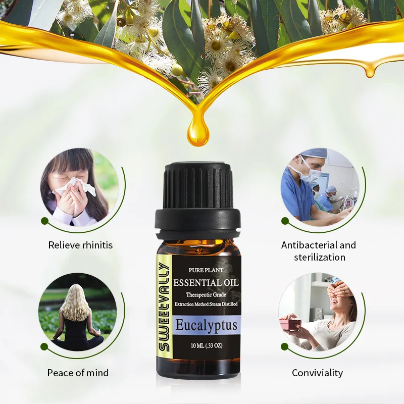 Эфирное масло эвкалипта для снятия стресса 10 мл фруктовый увлажнитель