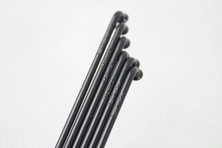 Черный/серебристый SAPIM лидер круглые спицы J-HOOK или прямо тянуть 14G 2 0 мм 12 шт./упак.