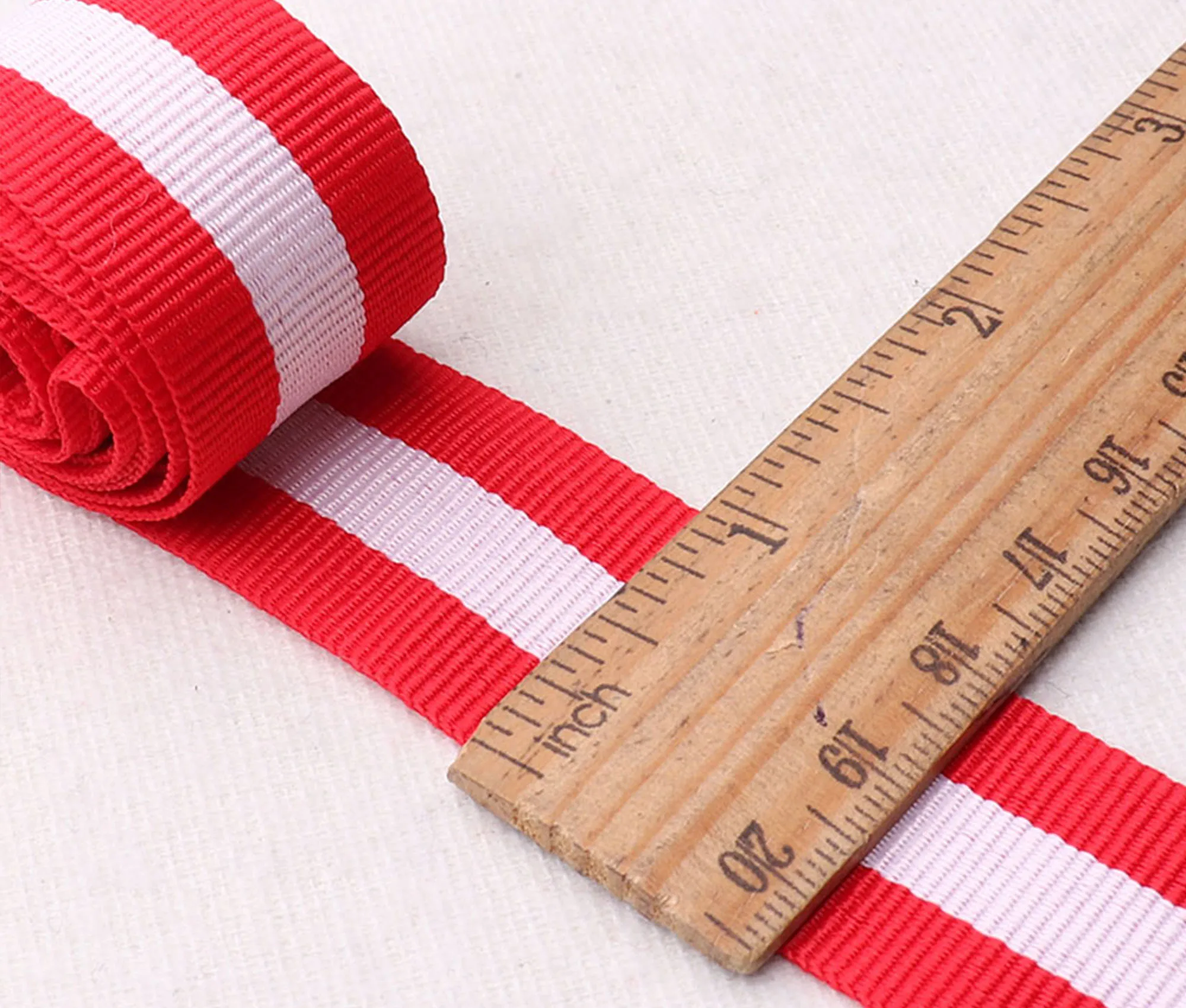 Мягкая лента в белую и красную полоску ремни сделай сам для одежды обуви сумок
