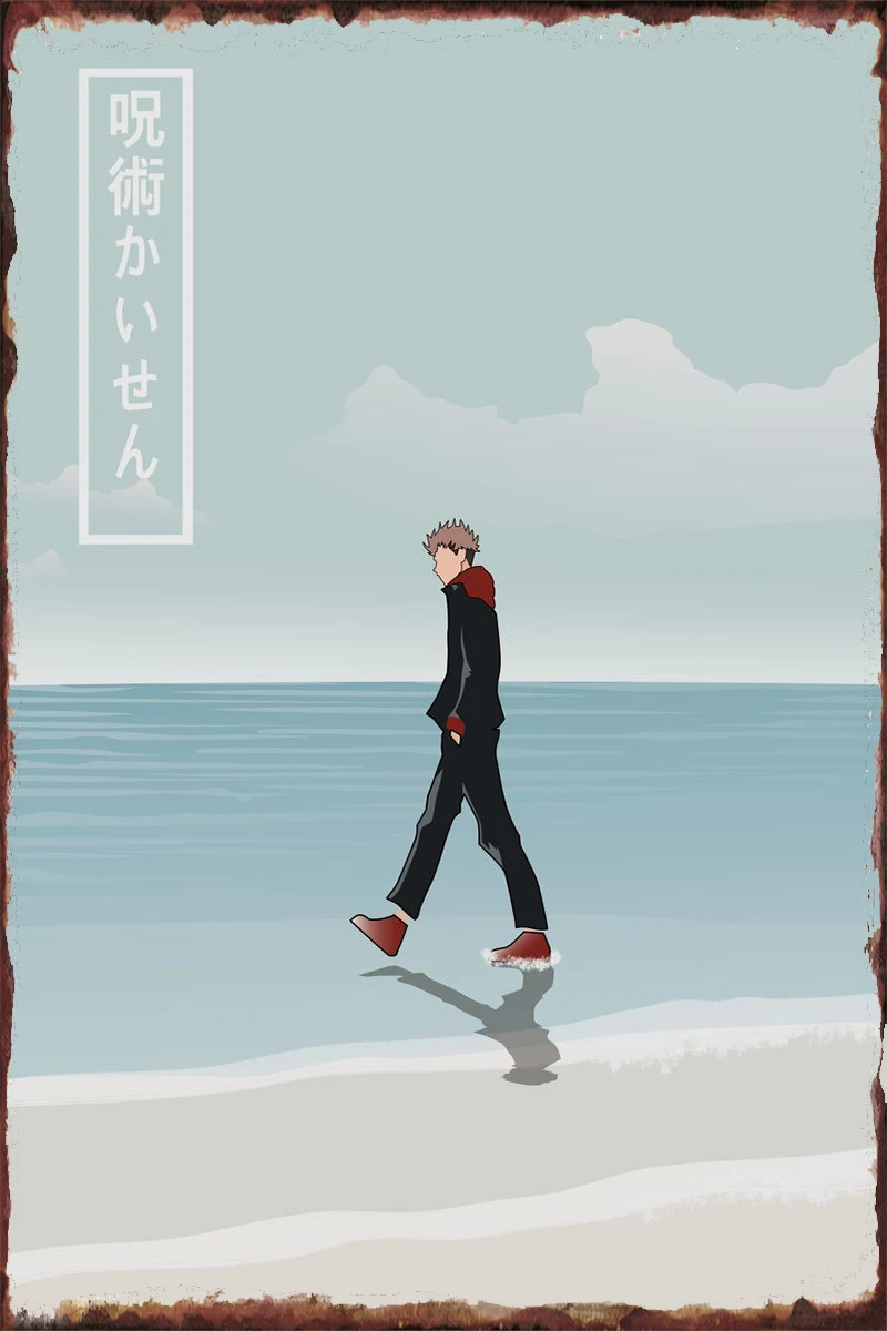 

jujutsu kaisen Vintage Metal Sign Tin Sign Tin Plates Wall Decor Room Decoration Retro For Art Club Man Cave Cafe Pub Home