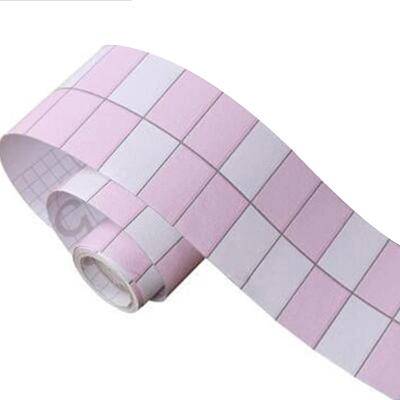 Rectangle Pink Виниловая самоклеящаяся наклейка на окно декор для пола в гостиной окантовочная линия пленки водонепроницаемые линии талии обои домашний декор - Цвет: Rectangle Pink