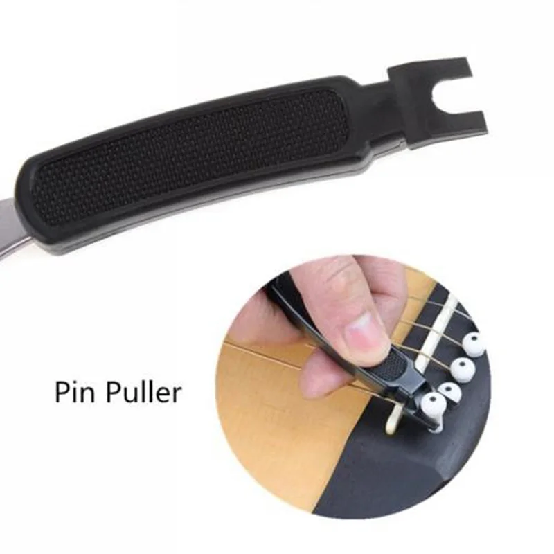 

Guitar String Winder/ Cutter All-In-1 Restringing Tool-Includes Clippers Bridge Pin Puller Peg Winder for Fit Most Guitars