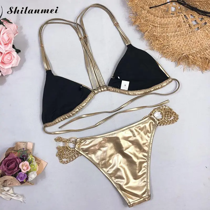 Купальники бикини набор для женщин с высокой талией пляжный купальник Femme