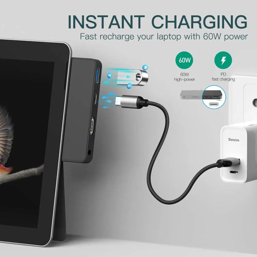 Док станция для поверхностного монтажа USB C HDMI адаптер концентратор с 4K 3 0