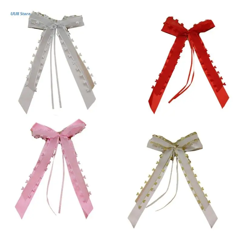 

Antenna Bows White with Tassel Car Decoration Wedding Bows Handmade Satin
