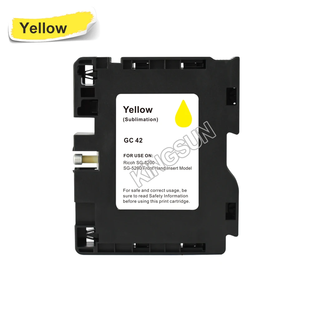 

New GC42 Sublimation Ink cartridge compatible for Ricoh SG5200 Inkjet Printer With Chip Ricoh Inkjet