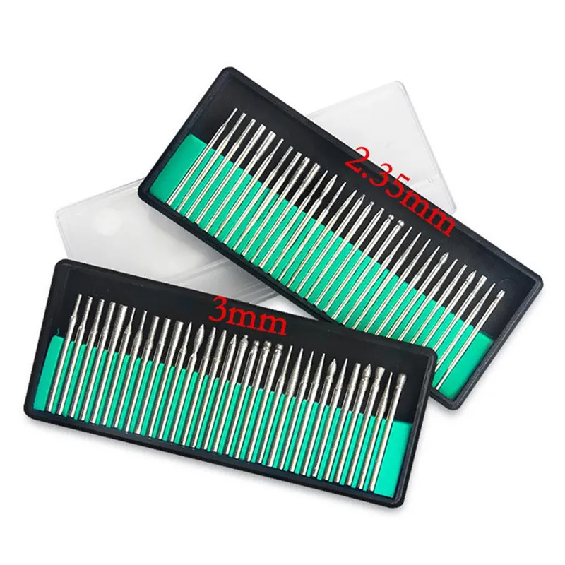 30 шт./кор. 3 мм хвостовик шлифовальные режущая головка Сверла Набор алмазной Dremel