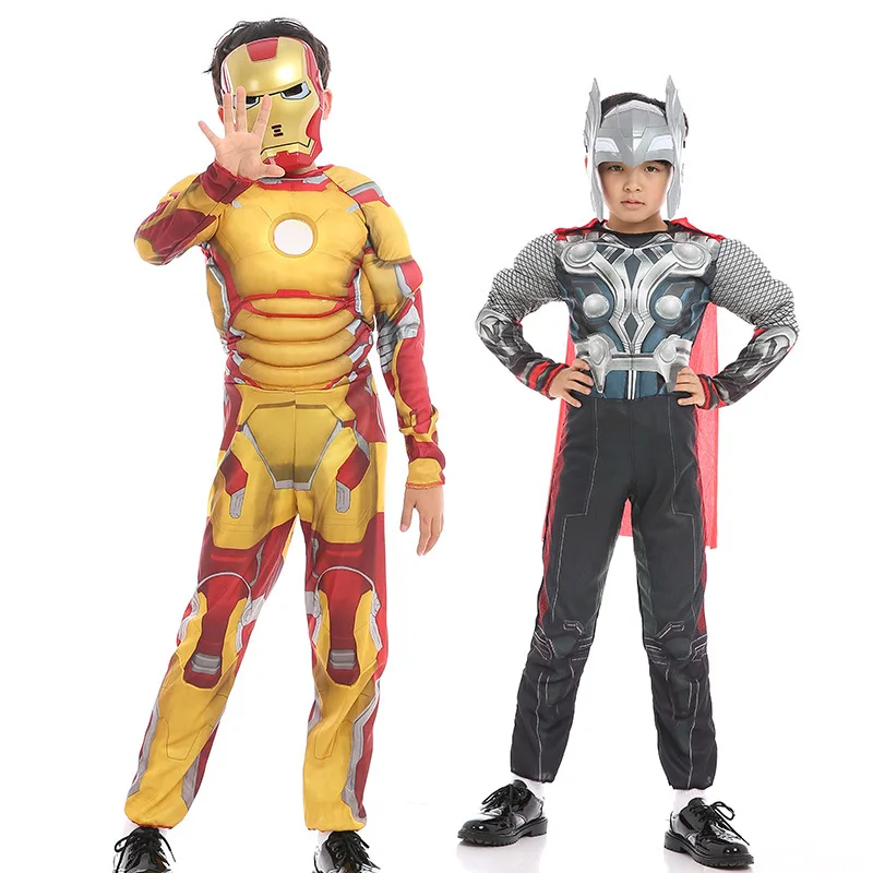 Новый костюм Человека паука СУПЕРМЕНА для косплея Железного человека Детский на