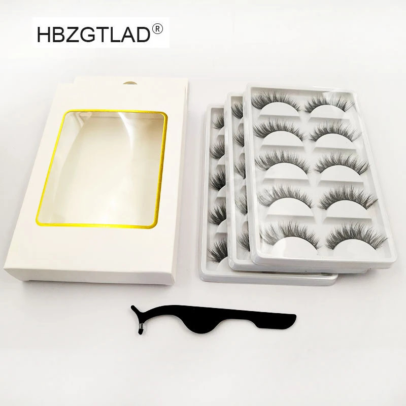 Новинка 15 пар 3D накладные ресницы из норки мягкие одиночные и смешанные стильные