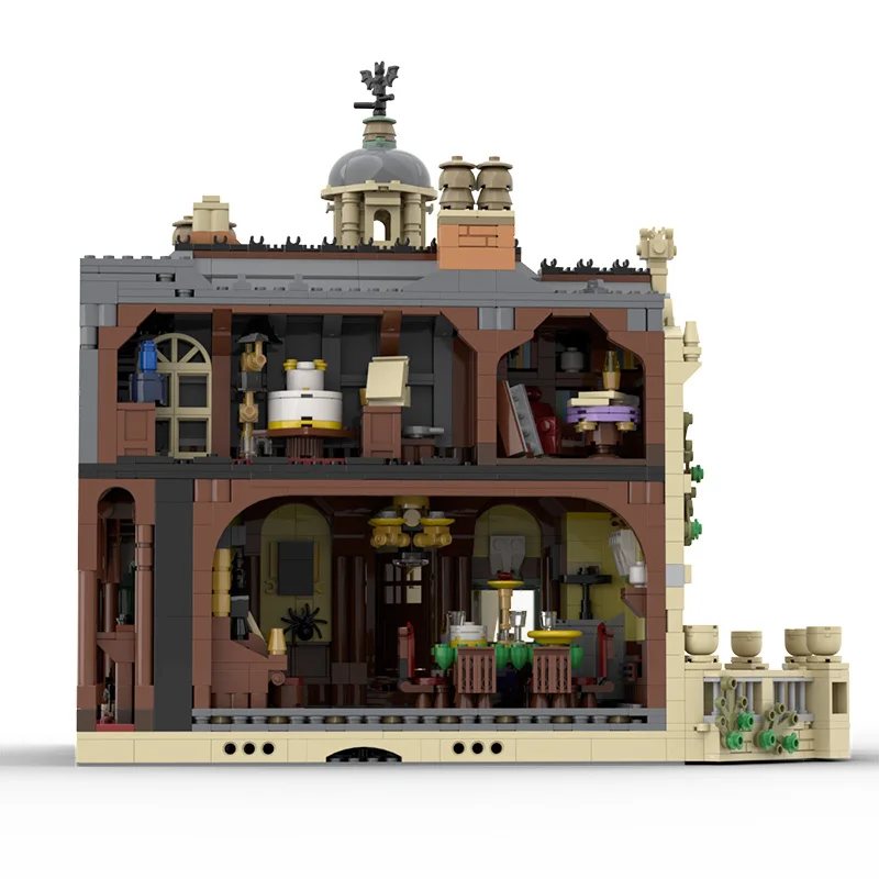 

MOC Rural haunted house castle bricks Collection Haunted Ghost Castle Fit Idea Model Streetview Building Blocks Bricks Kid Gift