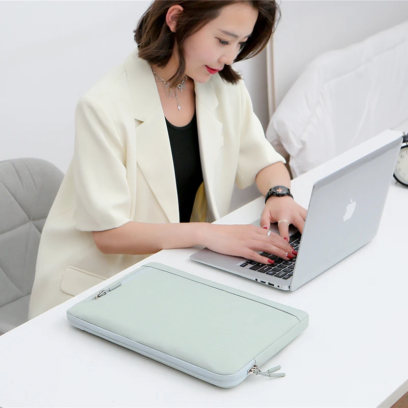 Новая однотонная деловая сумка для ноутбука в стиле ретро MacBook Air Pro 13 15 3 14 6 дюймов