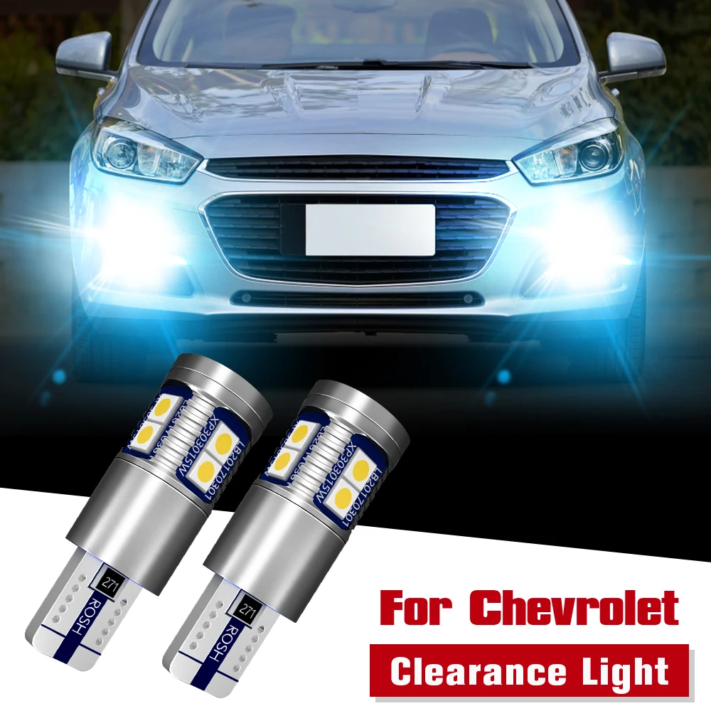 2pcs LED Clearance Light Parking Bulb W5W T10 Canbus For Chevrolet Aveo Captiva Corvette Cruze Epica Lacetti Niva Nubira Orlando