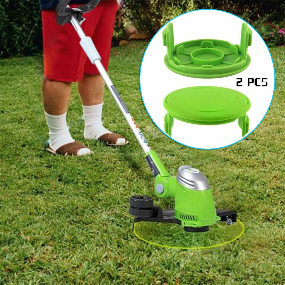 

2pcs Trimmer Spool Cap Replace For 3411546a-6 GreenWorks .065 Grass Cutter Tool Strength