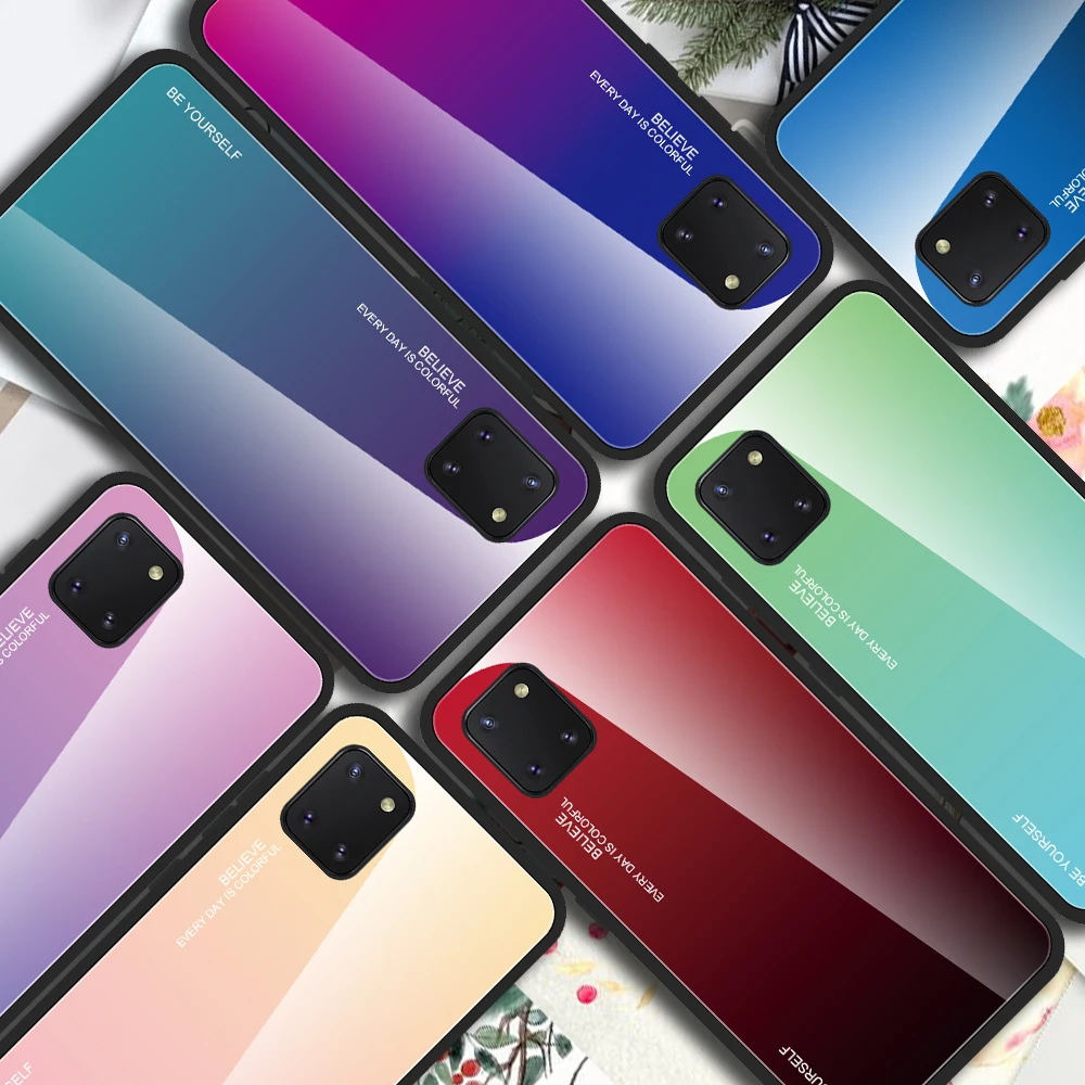 Tempered Glass Phone Case For Samsung Galaxy A51 A71 A30S A40 A50 A70 S20 Ultra S8 S9 S10 S10E Note 9 10 20 Plus Lite Cases | Мобильные