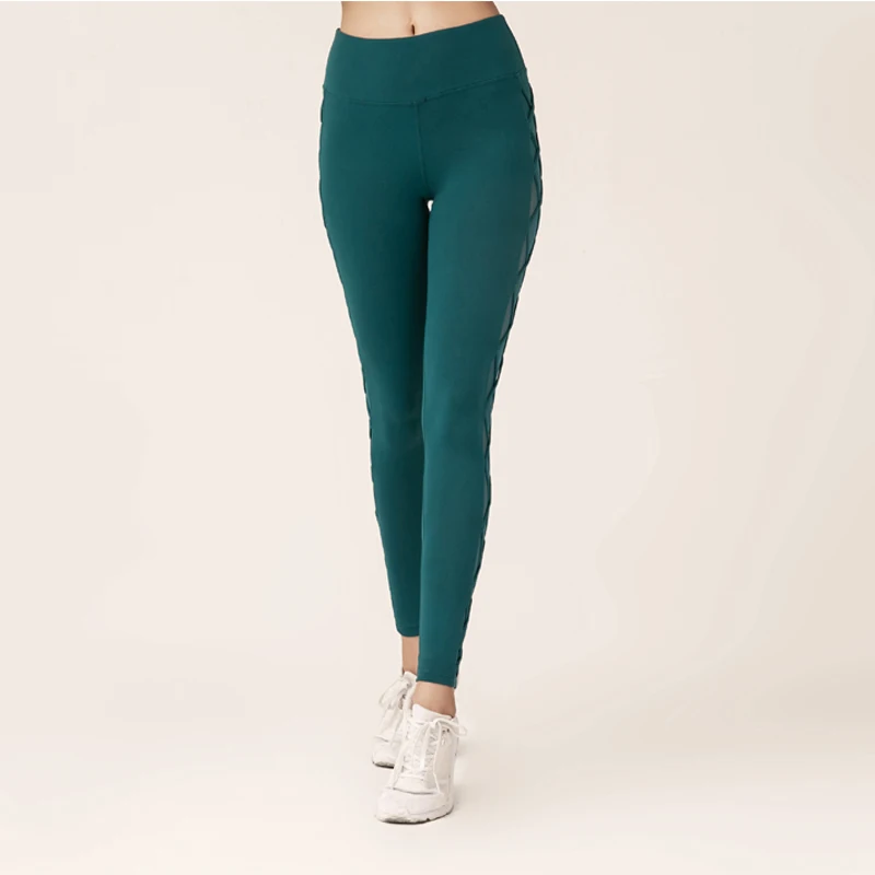 Сексуальные сетчатые леггинсы для тренажерного зала эластичные штаны йоги